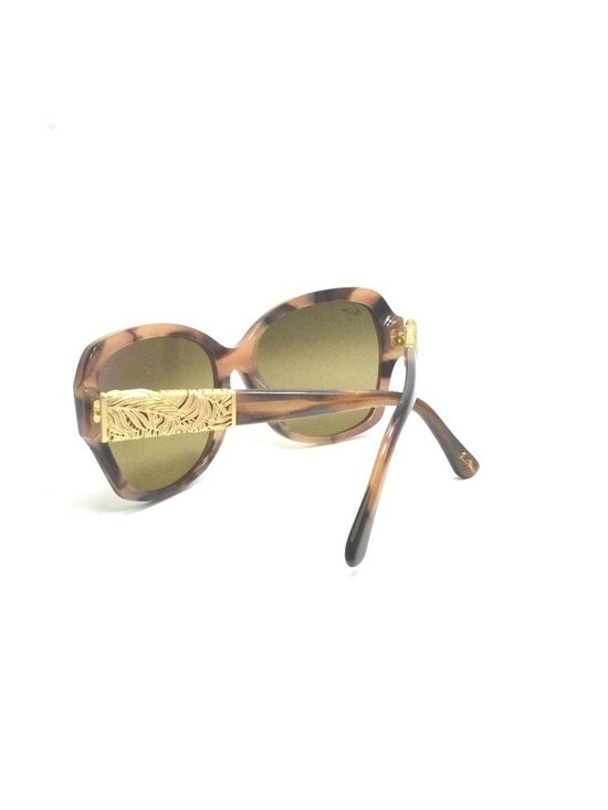 Maui Jim Swaying Palms MJ 530-93 Brown Stripe with 24K Gold / HCL Bronze Polariz